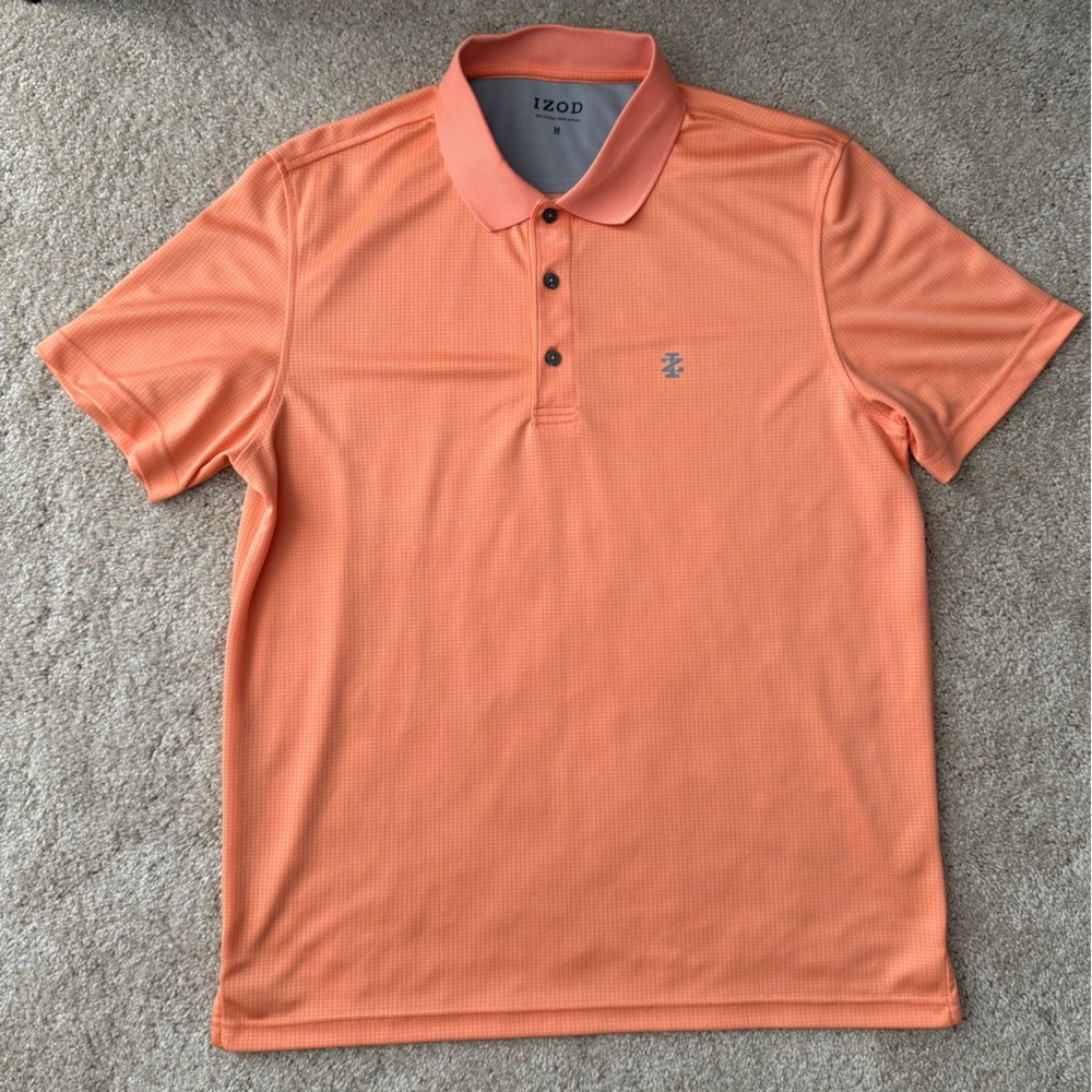 IZOD Men's Vibrant Orange Polo Shirt